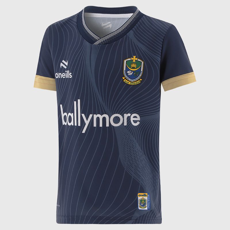Navy Roscommon GAA Kids' Short Sleeve Training Top by O’Neills.