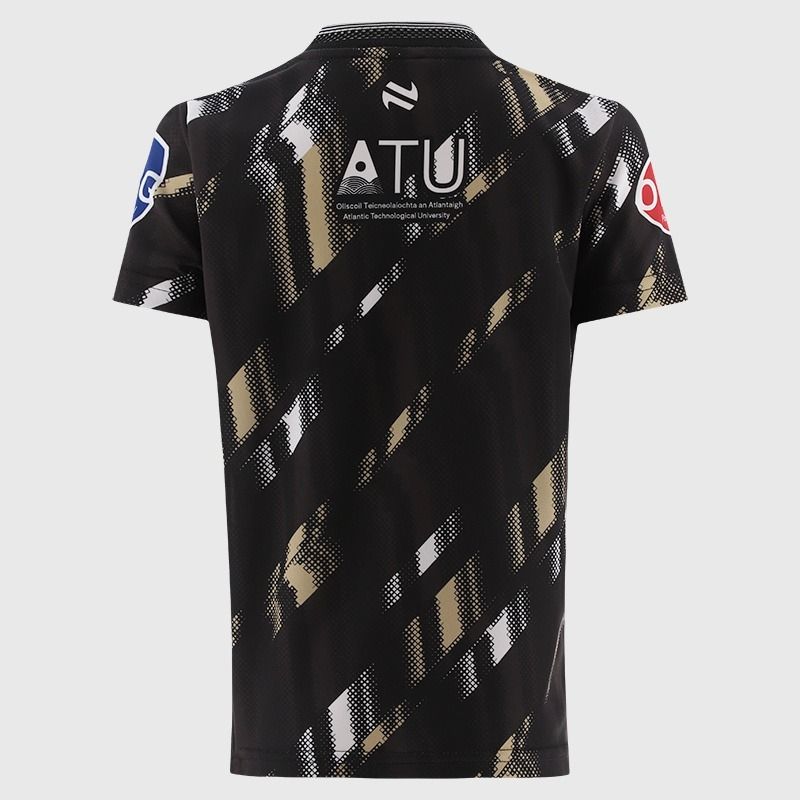 Black Sligo GAA Kids' Short Sleeve Training Top 2026 from O’Neills.