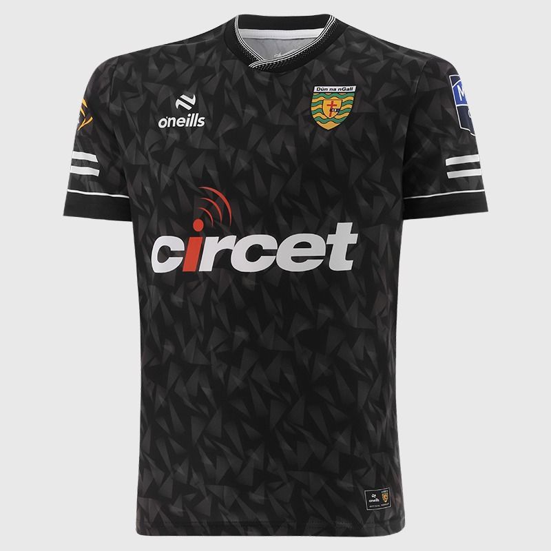 Black Donegal GAA Short Sleeve Training Top 2026 from O’Neills.