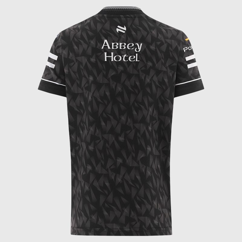 Black Donegal GAA Kids' Short Sleeve Training Top 2026 from O’Neills.