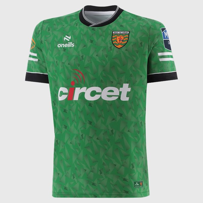 Green Donegal GAA Kids' Short Sleeve Training Top 2026 from O’Neills.