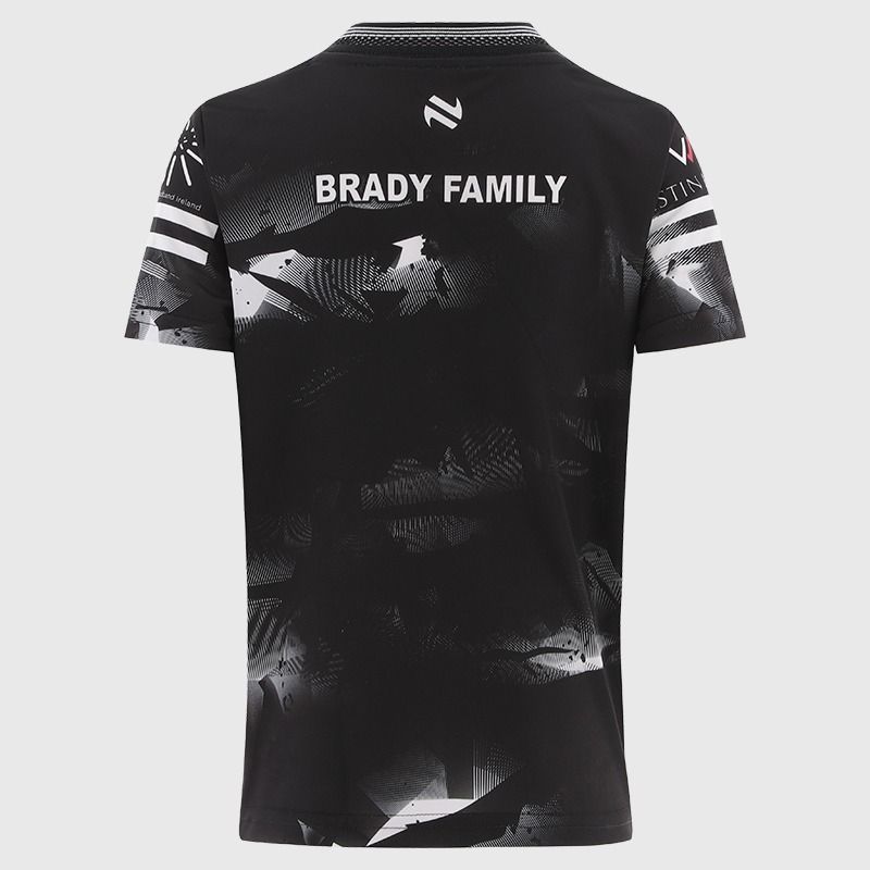 Black Kildare GAA Kids' Short Sleeve Training Top 2026 from O’Neills.