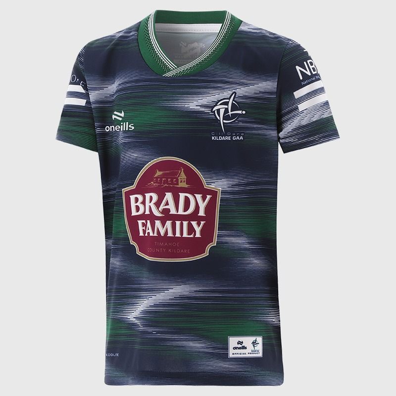 Navy Kildare GAA kids' Short Sleeve Training Top 2026 from O’Neills.
