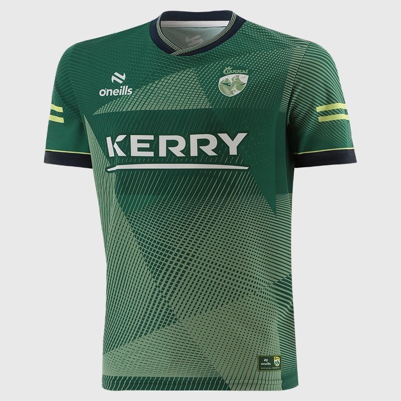 Green Kerry GAA Kids' Short Sleeve Training Top 2026 from O'Neills.