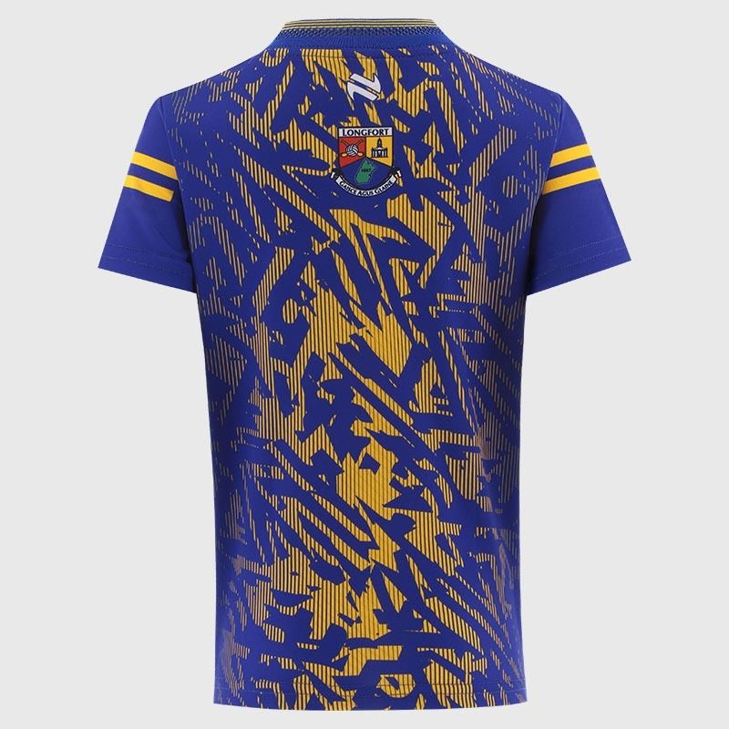 Royal / Amber Longford GAA Kids' Short Sleeve Training Top 2026 from O’Neills.
