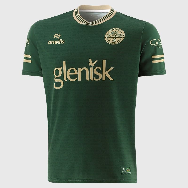 Green / Gold Offaly GAA Short Sleeve Training Top 2026 from O’Neills.