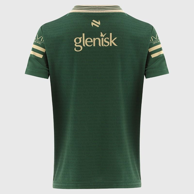 Green / Gold Offaly GAA Kids' Short Sleeve Training Top 2026 from O’Neills.