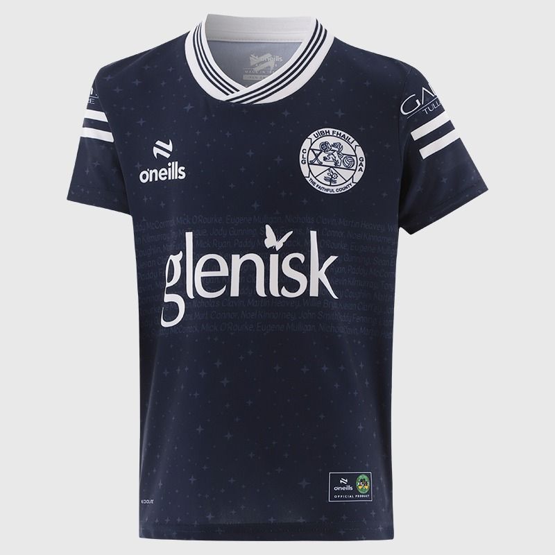 Navy Offaly GAA Kids Short Sleeve Training Top 2026 from O’Neills.