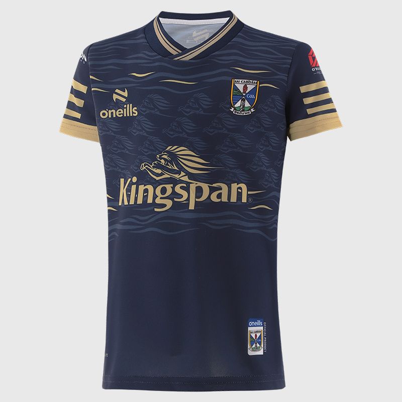 O’Neills Navy Cavan GAA Kids' Short Sleeve Training Top by O’Neills.