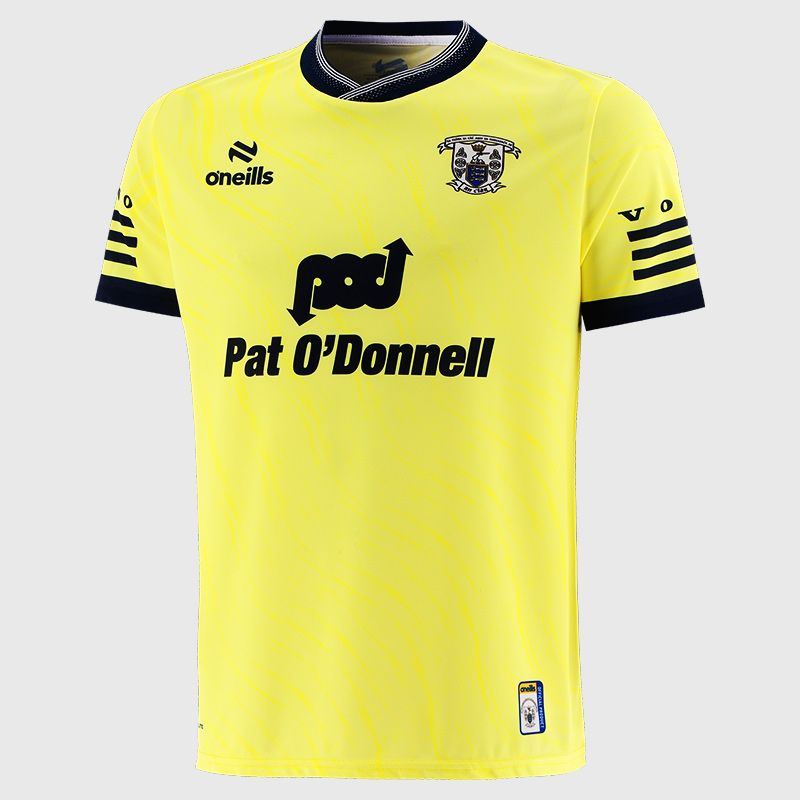 Yellow O’Neills Clare GAA Men's Short Sleeve Training Top by O’Neills.