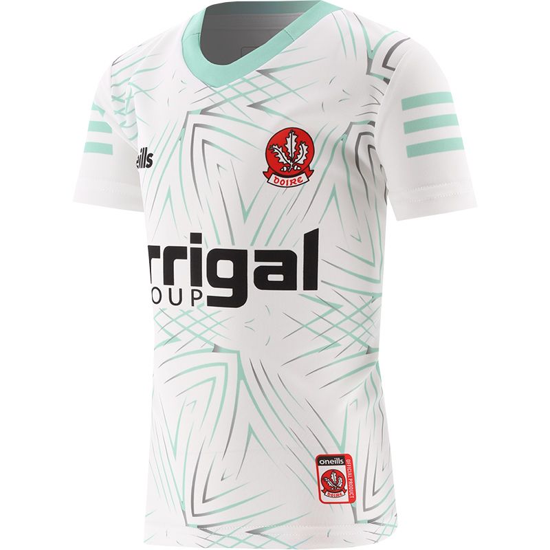 White Derry GAA Short Sleeve Training Top from ONeills.