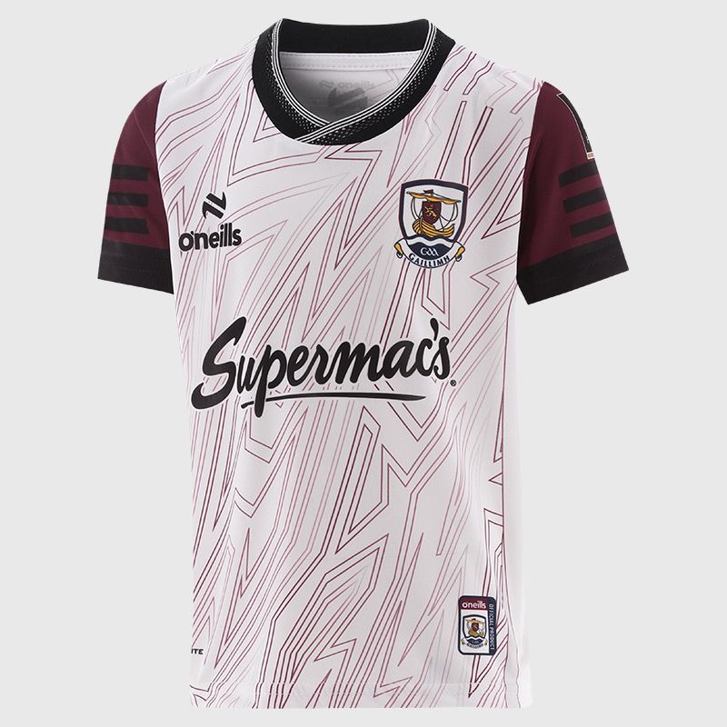 O’Neills White Galway GAA Kids' Short Sleeve Training Top by O’Neills.