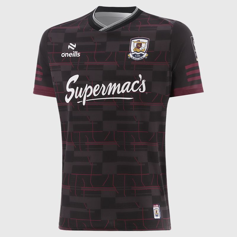 O’Neills Black Galway GAA Men's Short Sleeve Training Top by O’Neills.