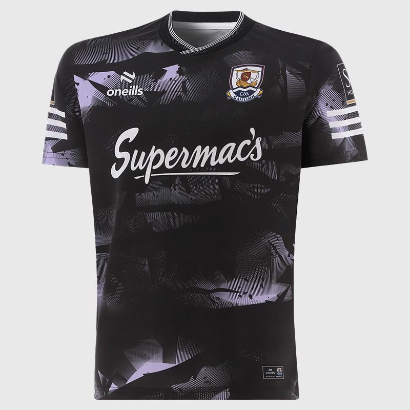 Black Galway GAA Short Sleeve Training Top 2026 from O’Neills.