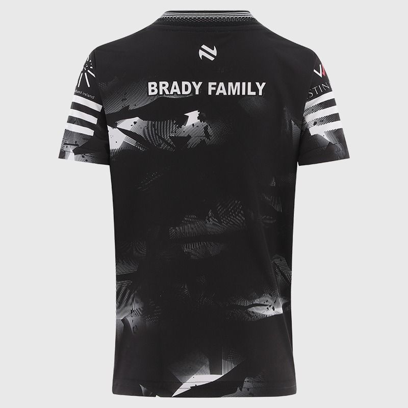 Black Kildare GAA Kids' Short Sleeve Training Top 2026 from O’Neills.