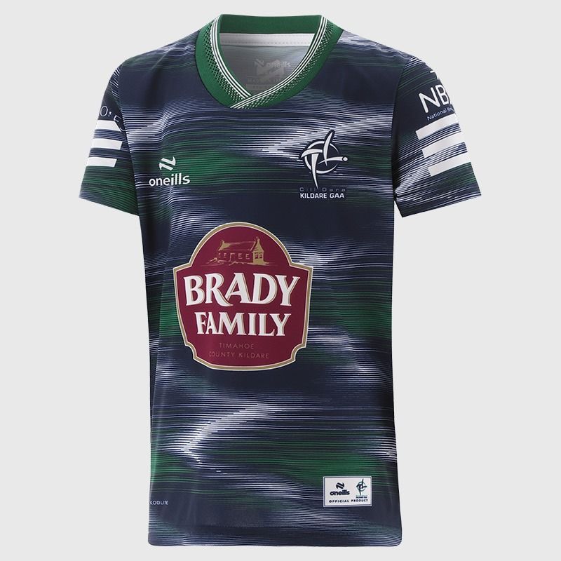Navy Kildare GAA kids' Short Sleeve Training Top 2026 from O’Neills.