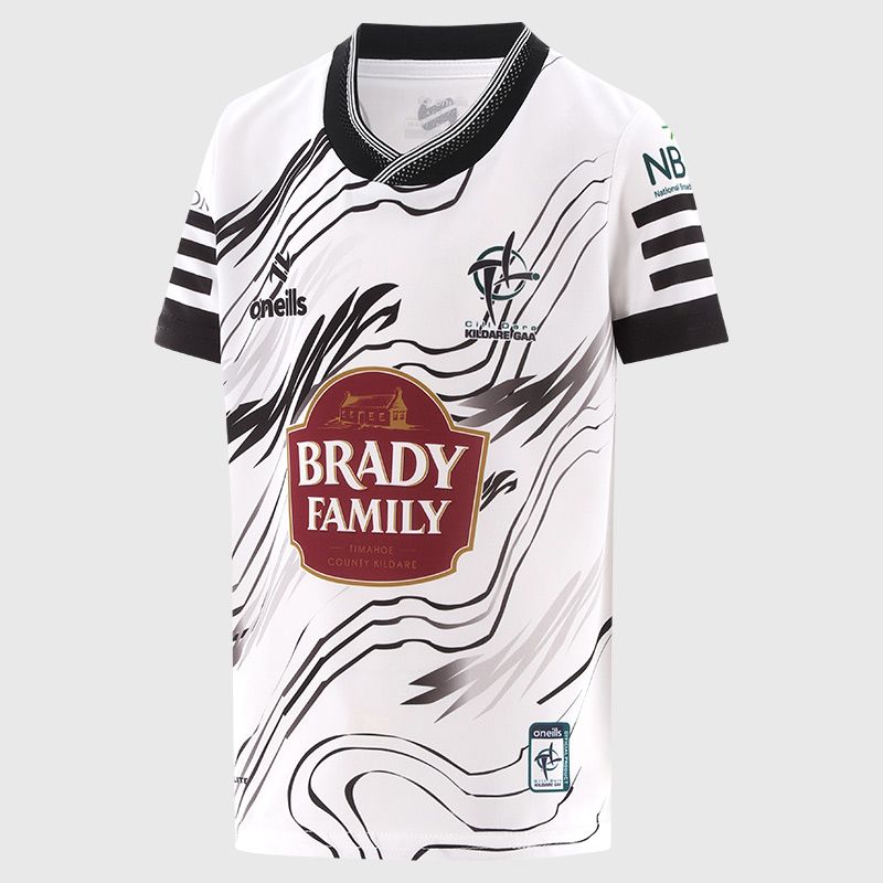 O’Neills White Kildare GAA Kids' Short Sleeve Training Top by O’Neills.
