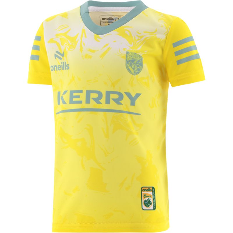 Yellow Kerry GAA Short Sleeve Training Top by O’Neills.