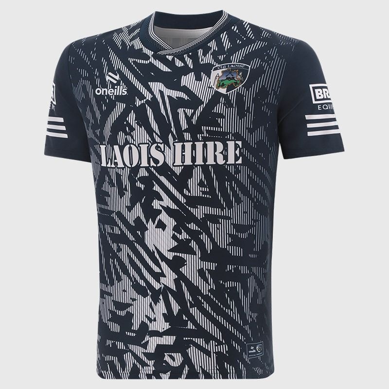 Navy / White Laois GAA Short Sleeve Training Top 2026 from O’Neills.