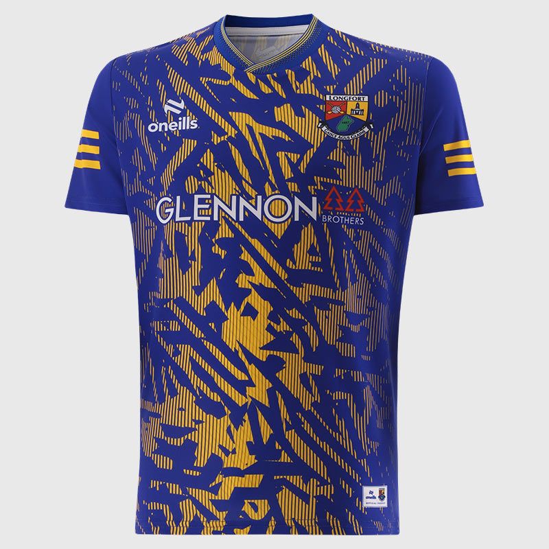 Royal / Amber Longford GAA Short Sleeve Training Top 2026 from O’Neills.