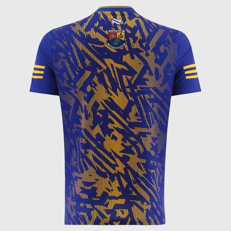Royal / Amber Longford GAA Short Sleeve Training Top 2026 from O’Neills.