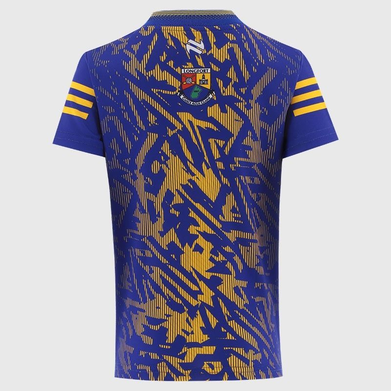 Royal / Amber Longford GAA Kids' Short Sleeve Training Top 2026 from O’Neills.