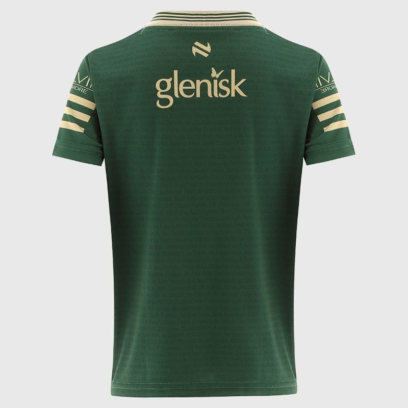 Green / Gold Offaly GAA Kids' Short Sleeve Training Top 2026 from O’Neills.