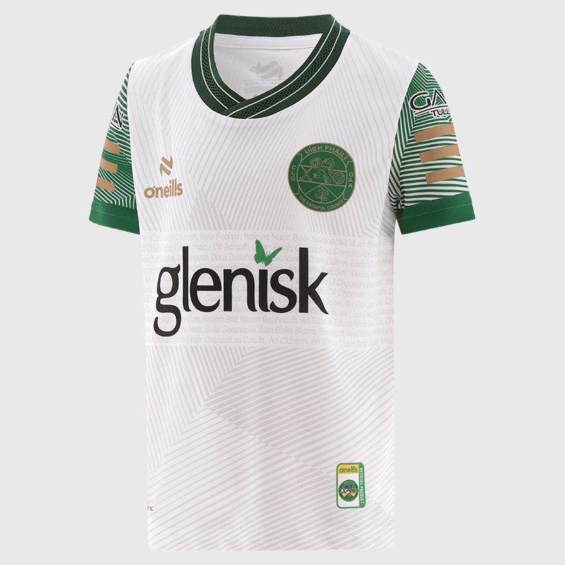 O’Neills White Offaly GAA Kids' Training Top 2025 by O’Neills.