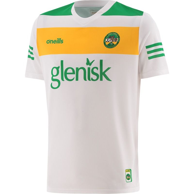 White Offaly GAA Short Sleeve Training Top By O'Neills.