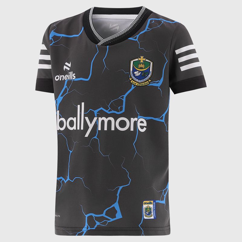 Grey Roscommon GAA Kids' Short Sleeve Training Top by O’Neills.