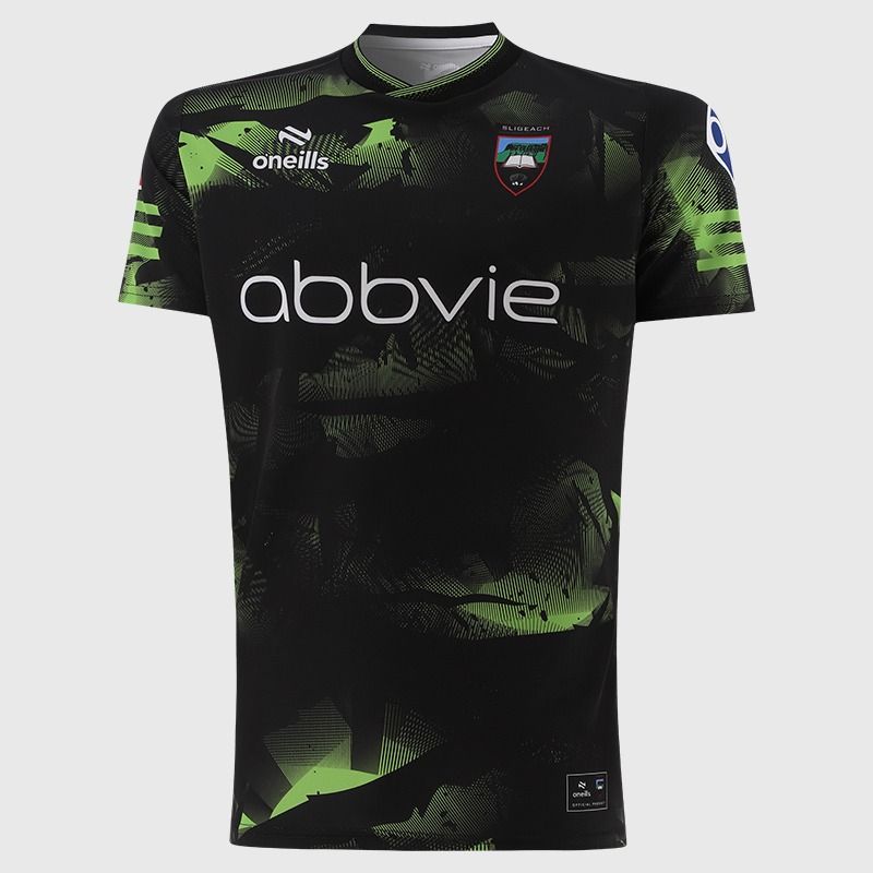 Black Sligo GAA Short Sleeve Training Top 2026 from O’Neills.