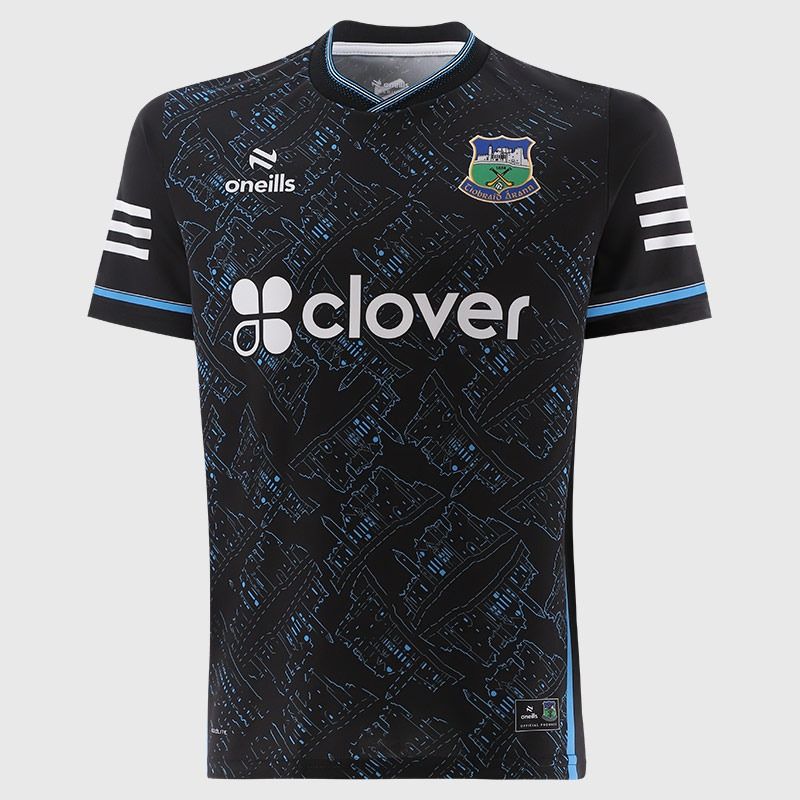 Black Tipperary GAA Kids' Short Sleeve Training Top 2026 from O’Neills.