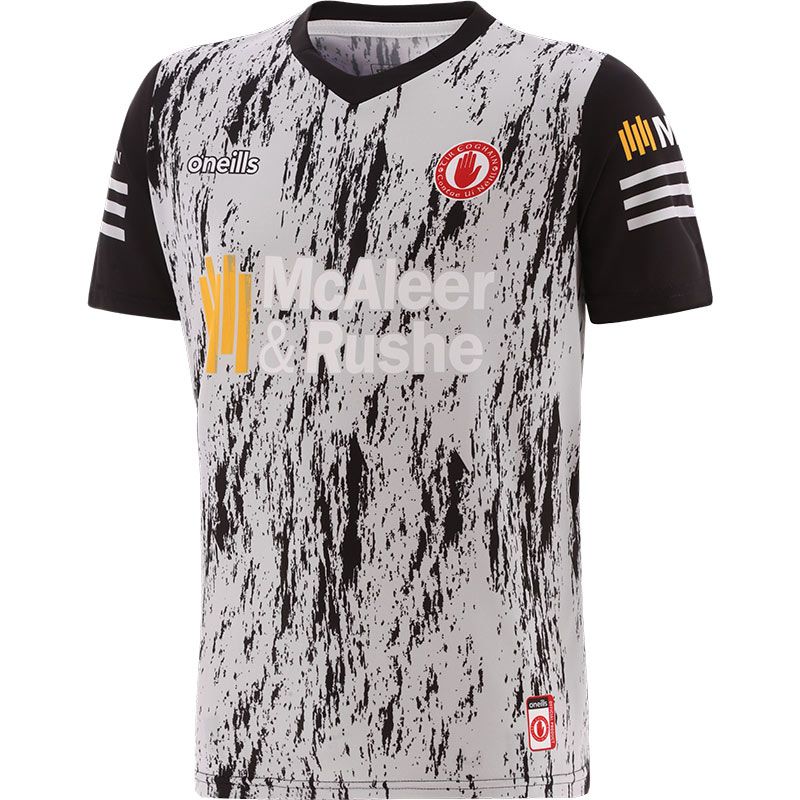 Grey Tyrone GAA Kids' Short Sleeve Training Top from O'Neills.