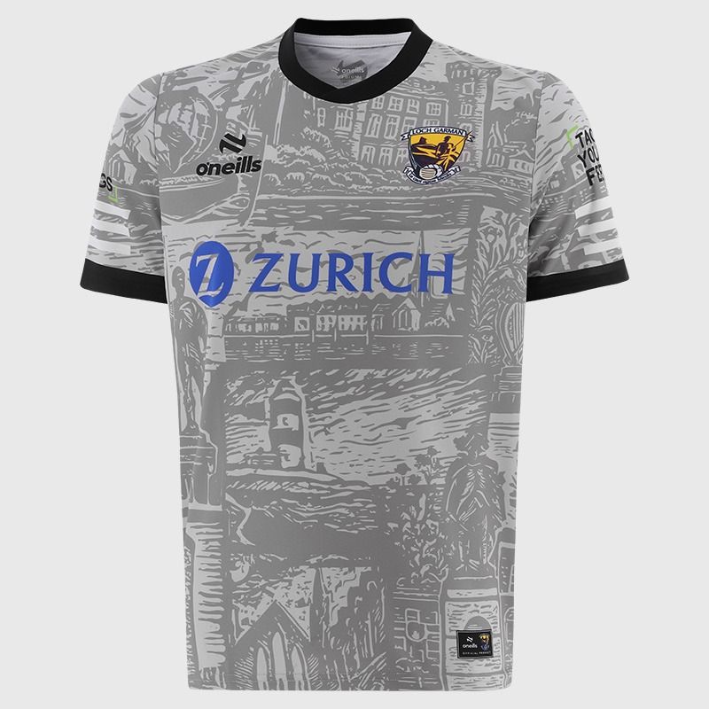 Grey Wexford Hurling Kids' Short Sleeve Training Top 2026 from O’Neills.