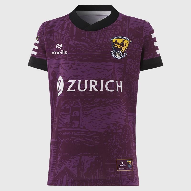 Purple Wexford Hurling Kids' Short Sleeve Training Top 2026 from O’Neills.
