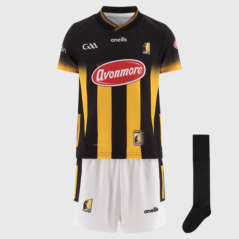 Kilkenny GAA Mini Kit Home 2024 with jersey, shorts & socks by O'Neills.