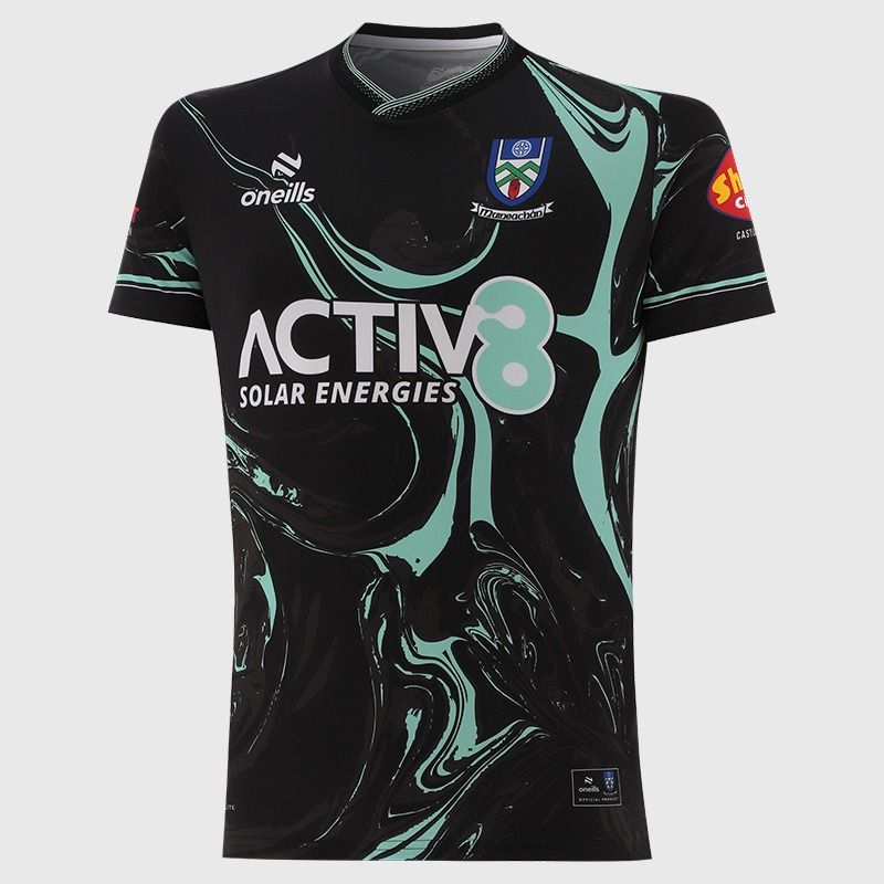 Black Monaghan GAA Player Fit Short Sleeve Training Top 2026 from O’Neills.