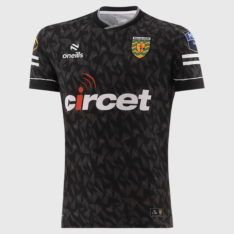 Black Donegal GAA Player Fit Short Sleeve Training Top 2026 from O’Neills.