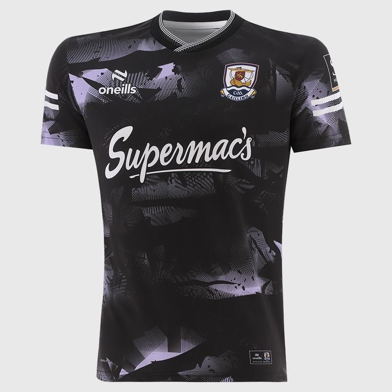 Black Galway GAA Player Fit Short Sleeve Training Top 2026 from O’Neills.
