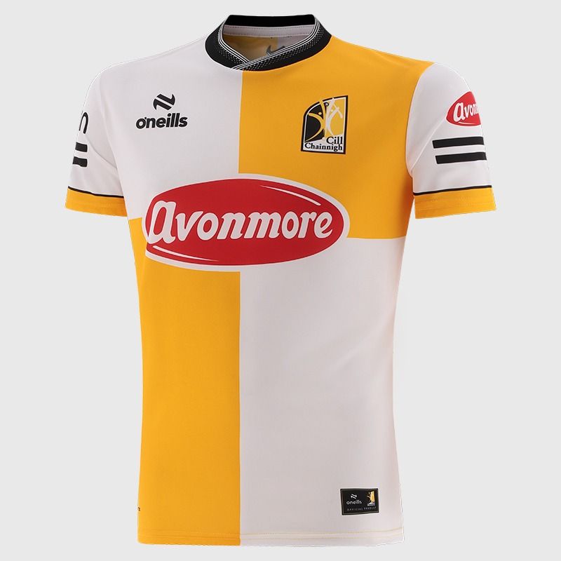 White Kilkenny GAA Player Fit Short Sleeve Training Top 2026 from O’Neills.