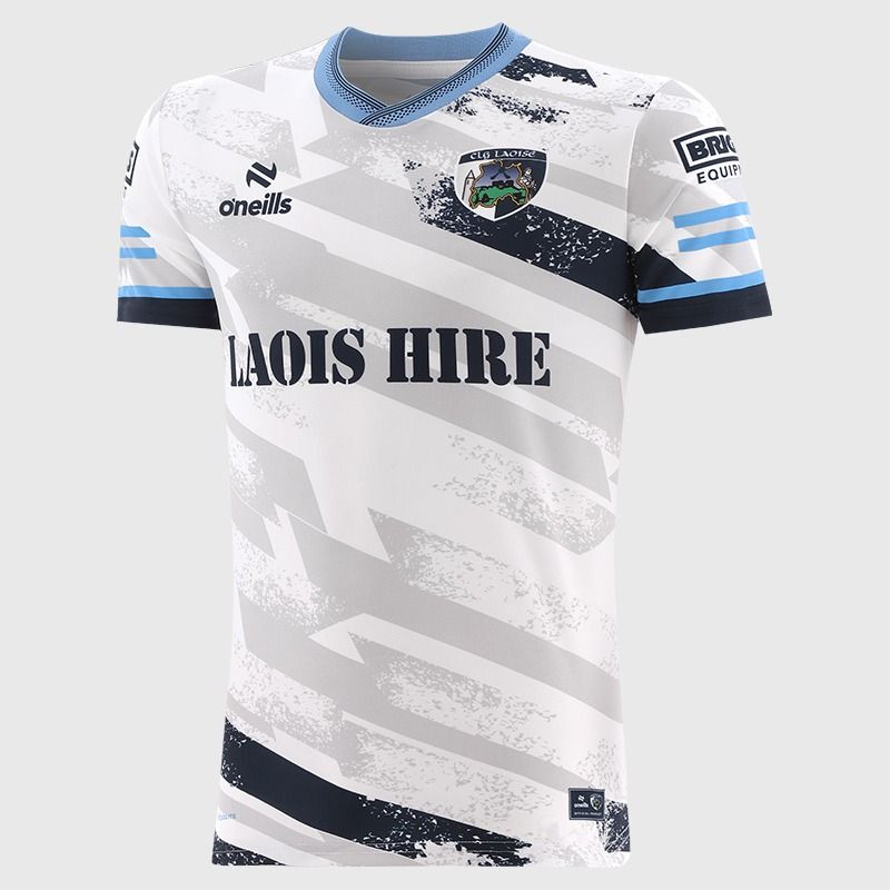 White Laois GAA Player Fit Short Sleeve Training Top 2026 from O’Neills.