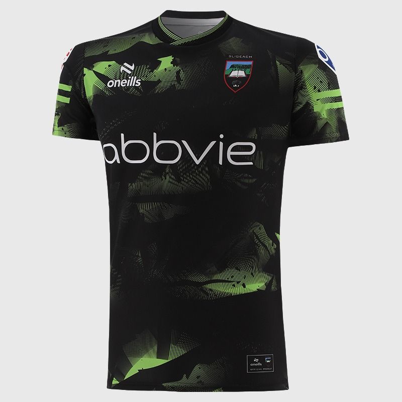 Black Sligo GAA Player Fit Short Sleeve Training Top 2026 from O’Neills.