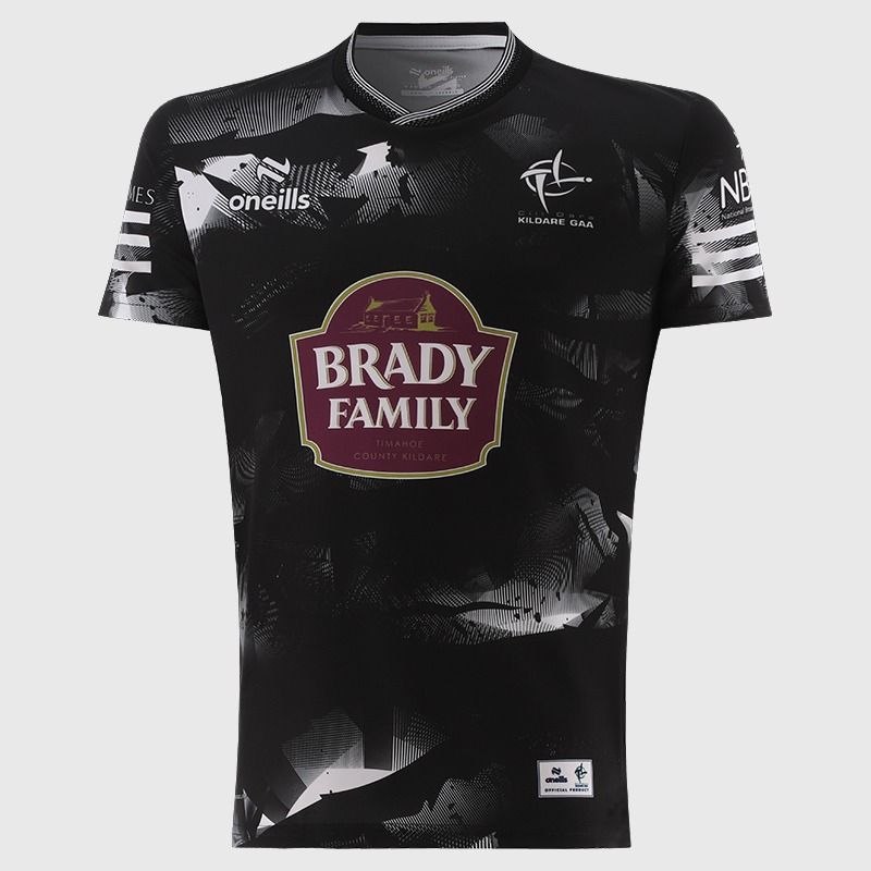 Black Kildare GAA Player Fit Short Sleeve Training Top 2026 from O’Neills.
