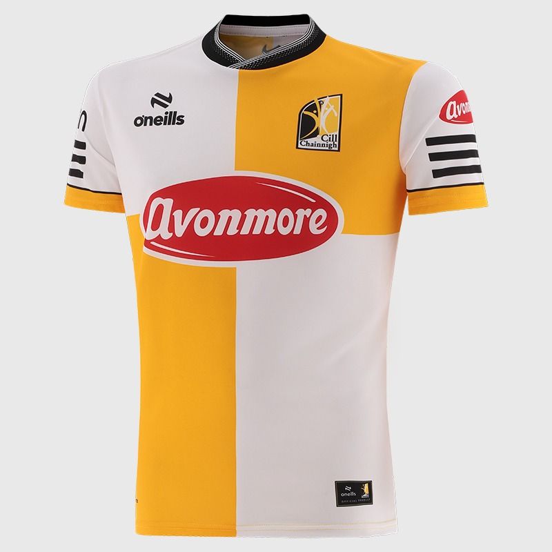 White Kilkenny GAA Player Fit Short Sleeve Training Top 2026 from O’Neills.