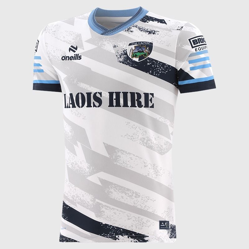 White Laois GAA Player Fit Short Sleeve Training Top 2026 from O’Neills.