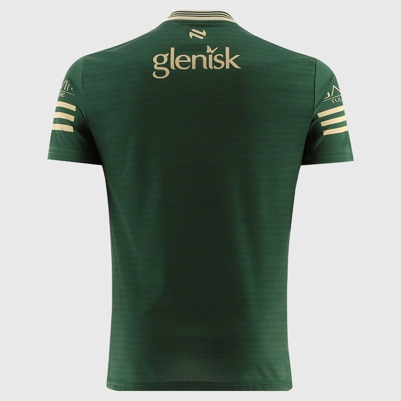 Green / Gold Offaly GAA Player Fit Short Sleeve Training Top 2026 from O’Neills.