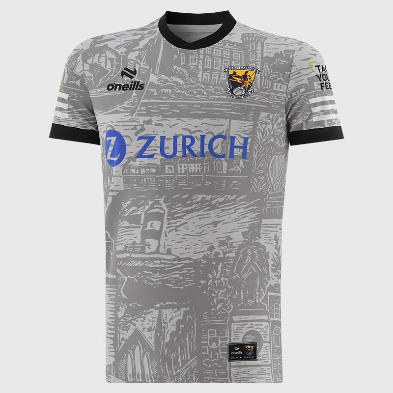 Grey Wexford Hurling Short Sleeve Training Top 2026 from O’Neills.