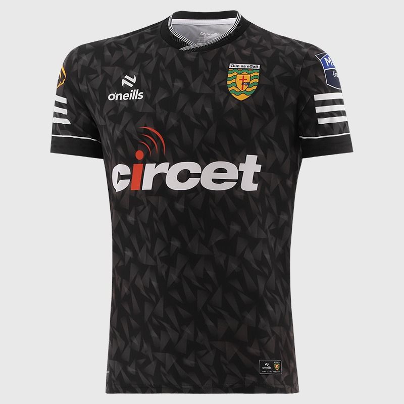 Black Donegal GAA Player Fit Short Sleeve Training Top 2026 from O’Neills.