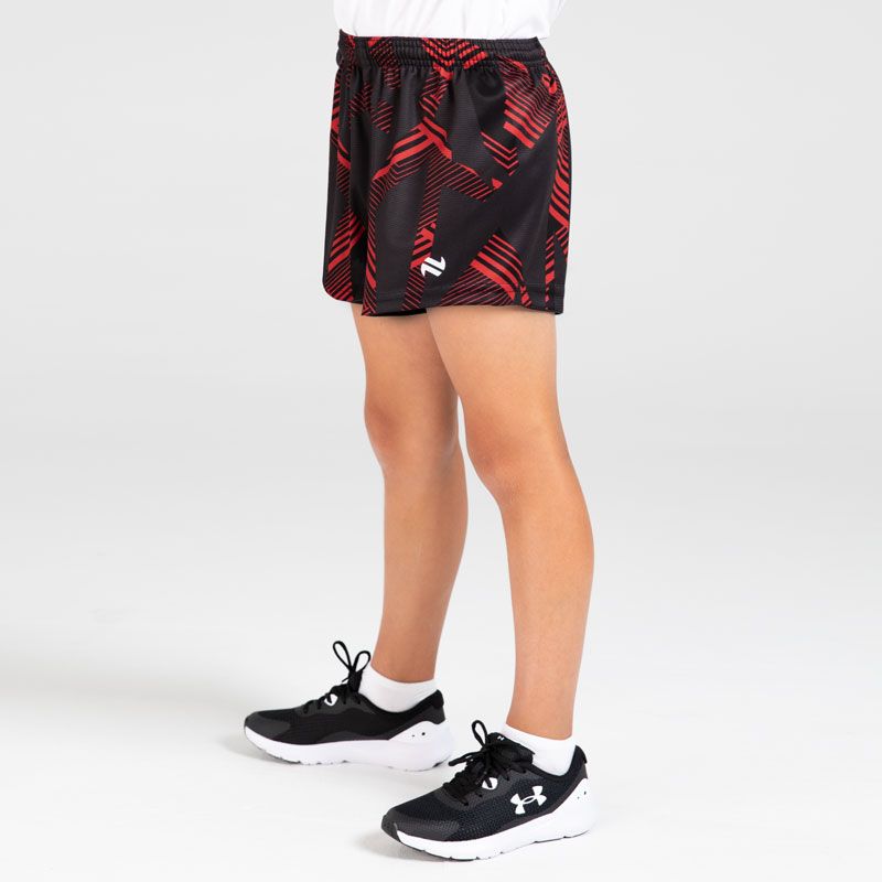Black / Red Kids' Tokyo shorts with modern design by O'Neills.
