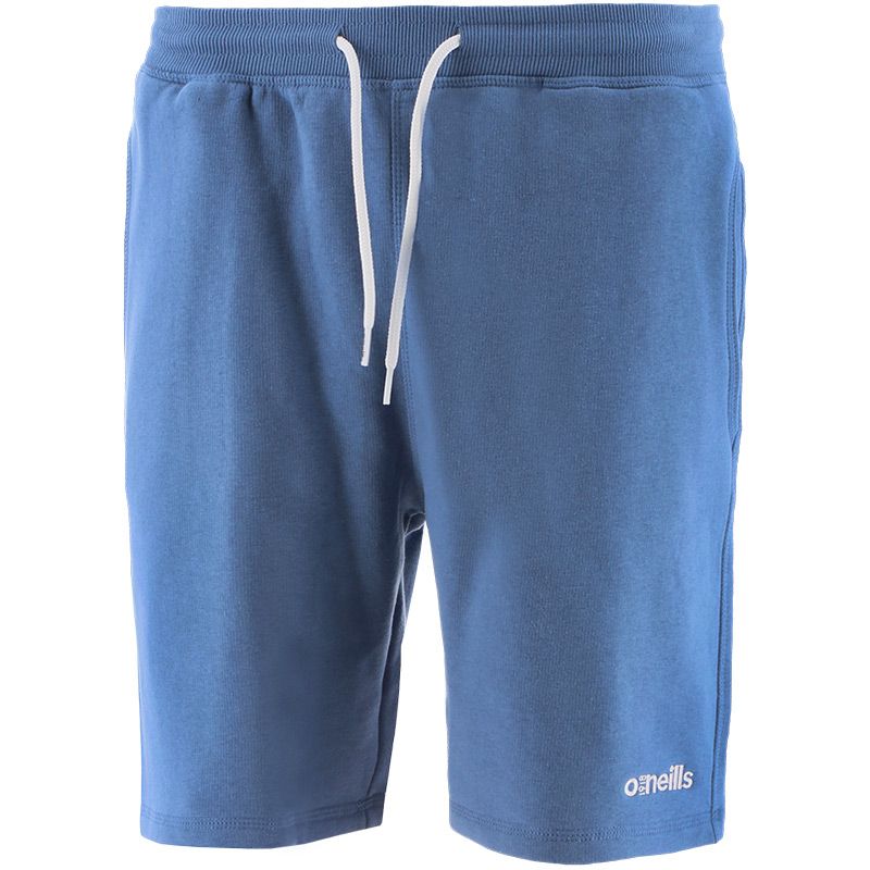 Blue Men's Fleece Shorts with drawstring waist and side pockets by O'Neills.